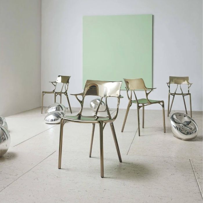 Chaise A.I métal - Lot de 2