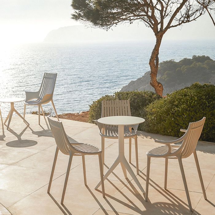 Chaise avec accoudoirs Ibiza - Lot de 4
