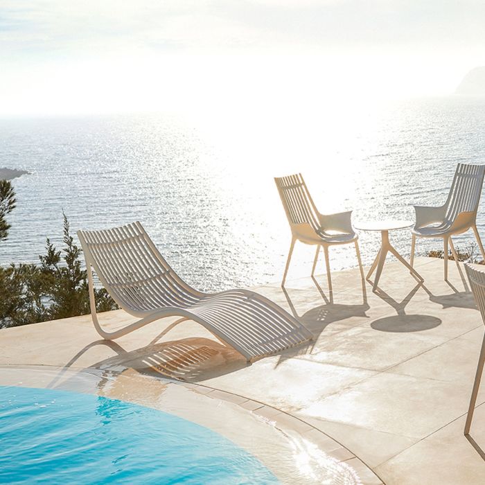 Ibiza Sun lounger - écru (Lot de 4)