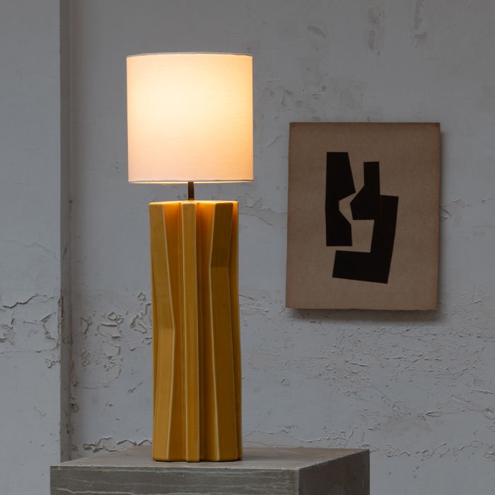 Lampe de table N°3 yellow white yucca