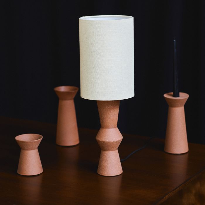 Lampe de table Red brown beige Marie-Ann