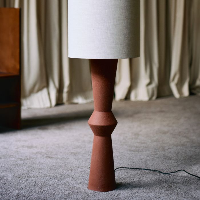 Lampadaire Red brown beige Marie-Ann