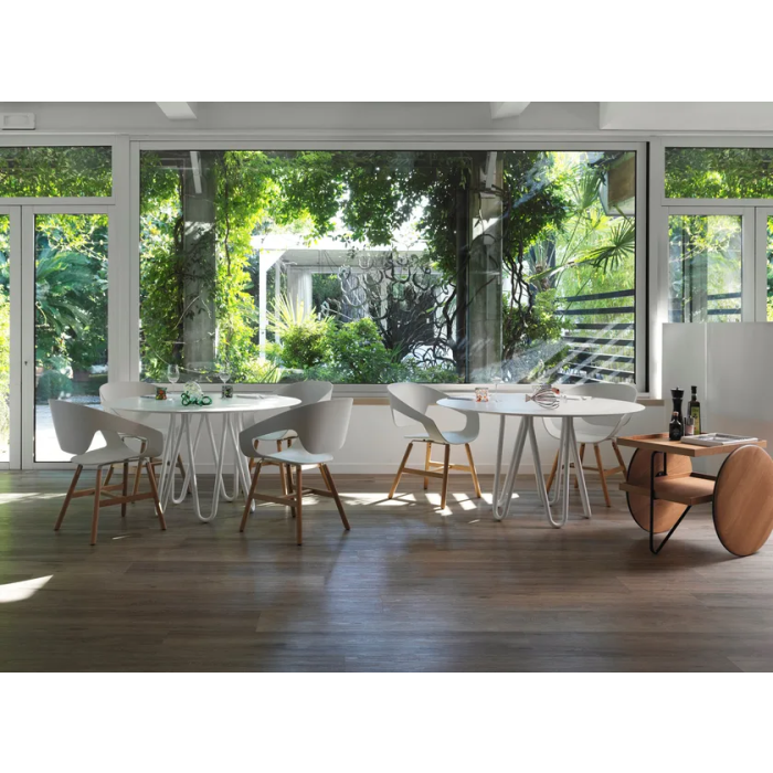 VAD Wood fauteuil bois / Blanc - (Outlet)