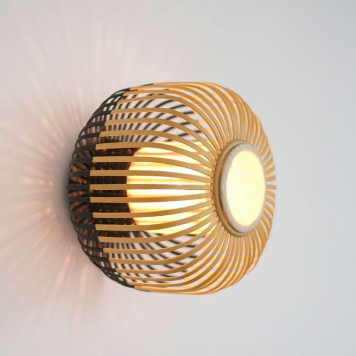 Applique / plafonnier bamboo light s noir