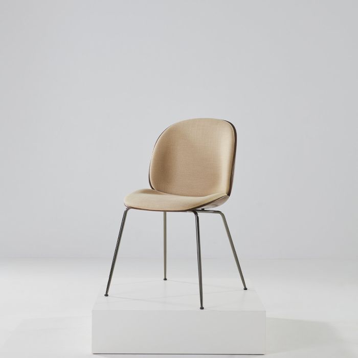Chaise Beetle Dining - 3D Veneer - Front Upholstered