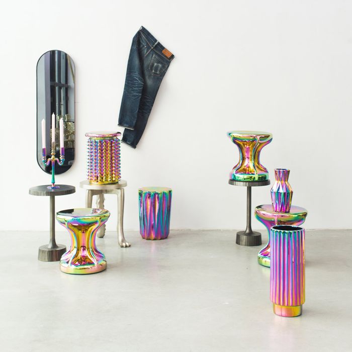 Tabouret Oily Folds