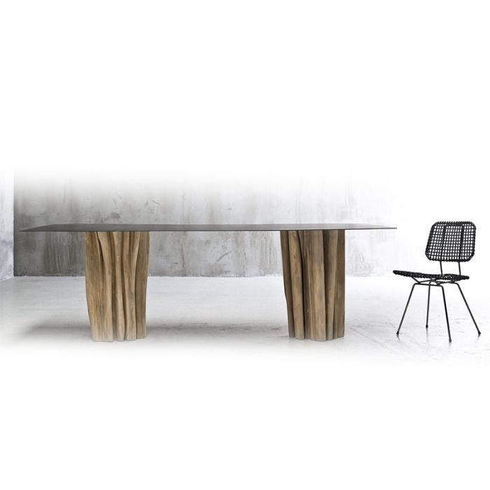Table Brick - Pied bois