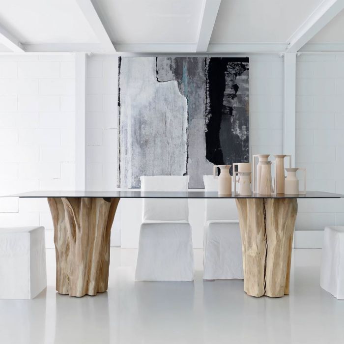 Table Brick - Pied bois