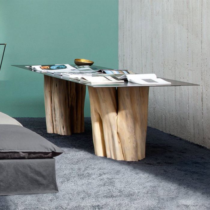 Table Brick - Pied bois