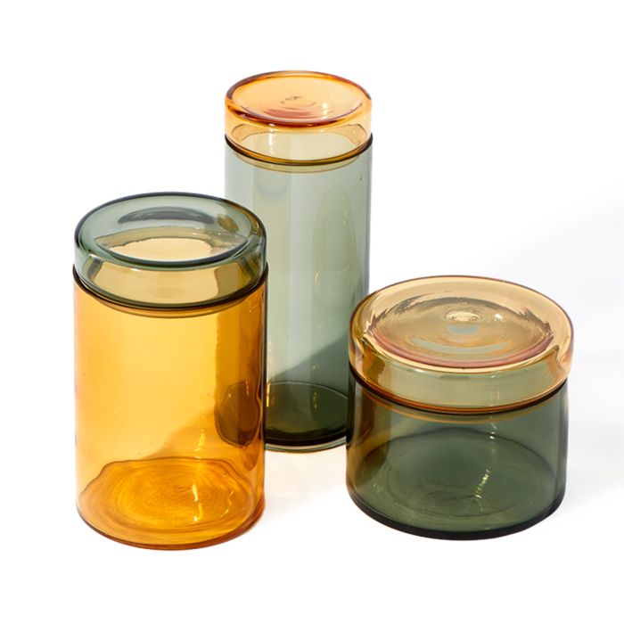 Pots de rangement Caps and Jars - Lot de 3