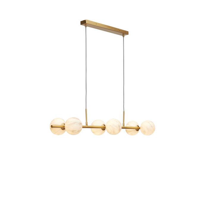 Carrara - Suspension 6 globes