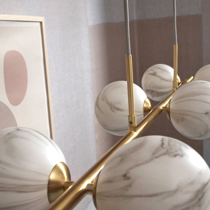 Carrara - Suspension 6 globes