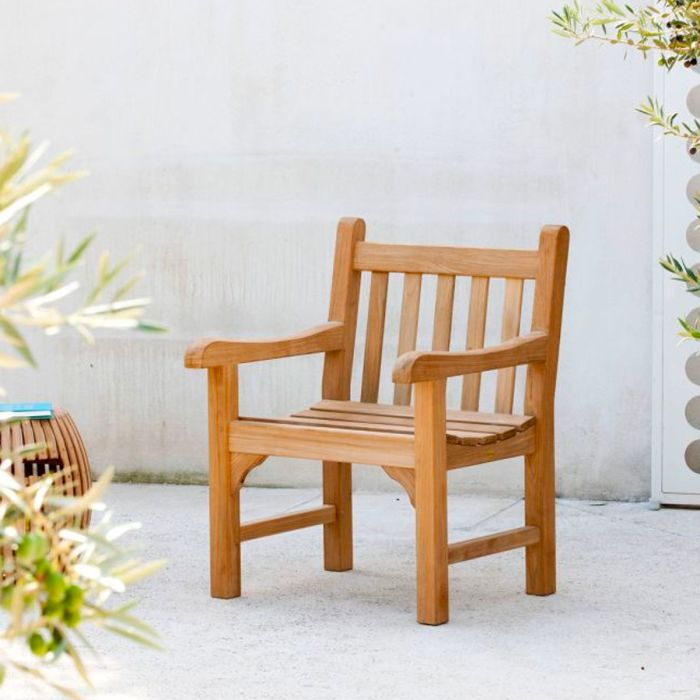 Fauteuil Chelsea en teck