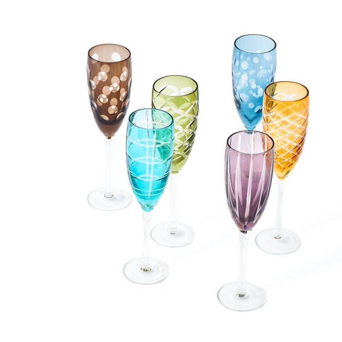 Verre à champagne Cuttings - Lot de 6