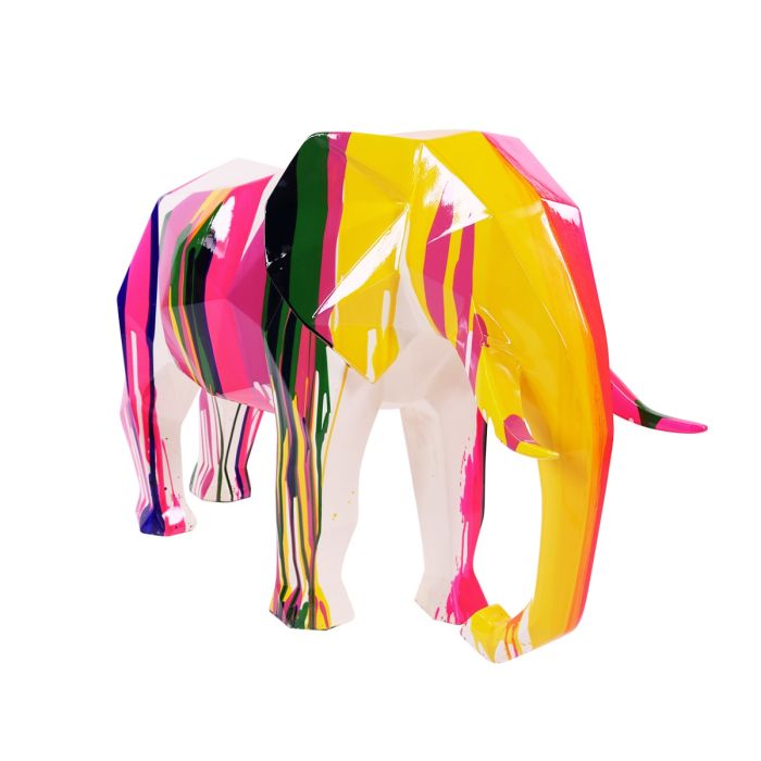 Elephant Large - Rainbow