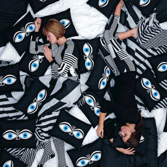 Graphic Print Pillow - Eyes