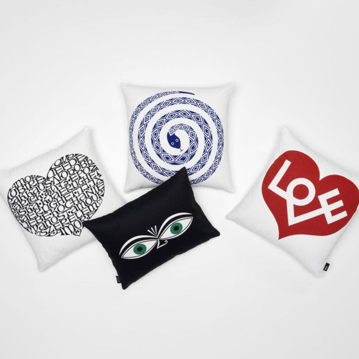 Graphic Print Pillow - Eyes