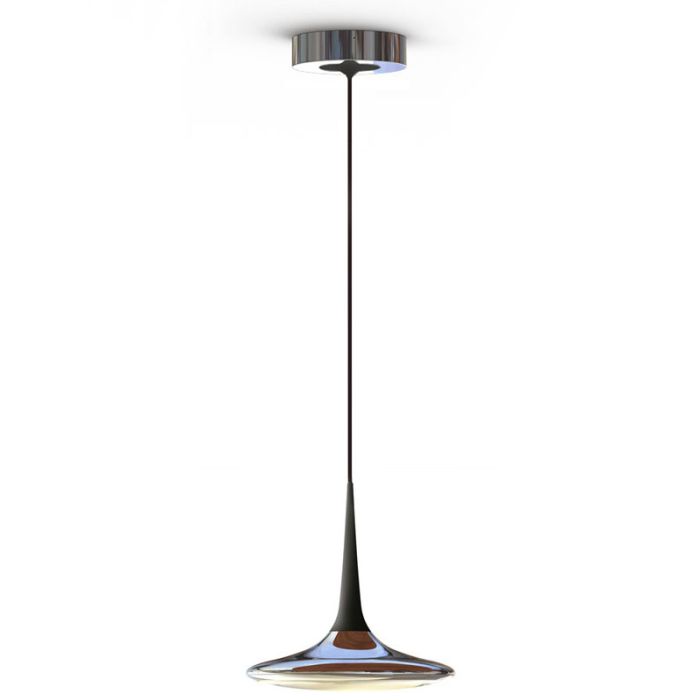 Suspension Falling Leaf - alu poli/noir