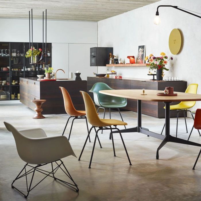 Eames Armchair LAR - Chrome / Gris clair (Outlet)