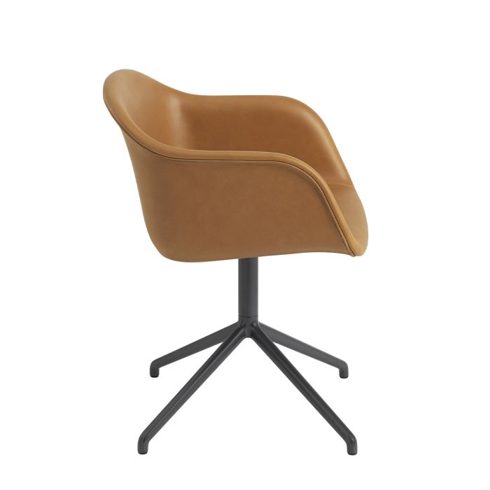 Fauteuil Fiber Base Pivot - Cuir