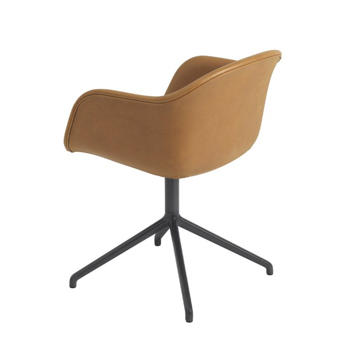 Fauteuil Fiber Base Pivot - Cuir