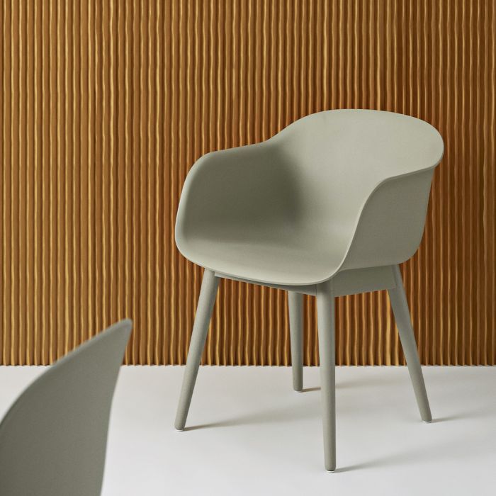 Fauteuil Fiber wood base