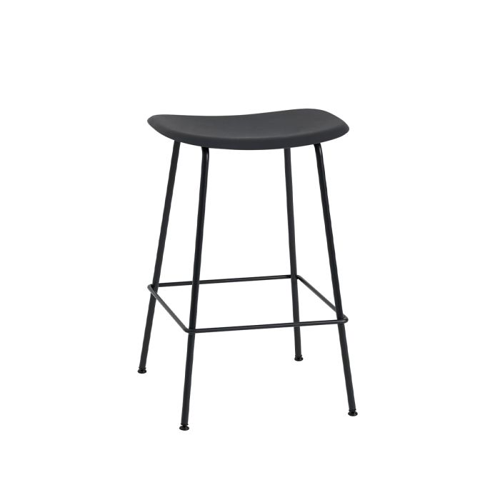 Tabouret de bar Fiber - piètement acier