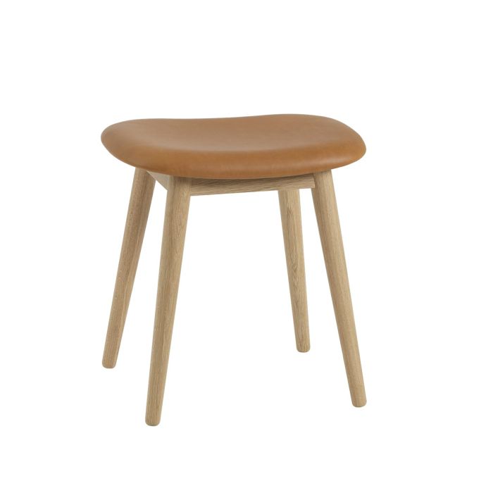 Tabouret Fiber - piètement bois