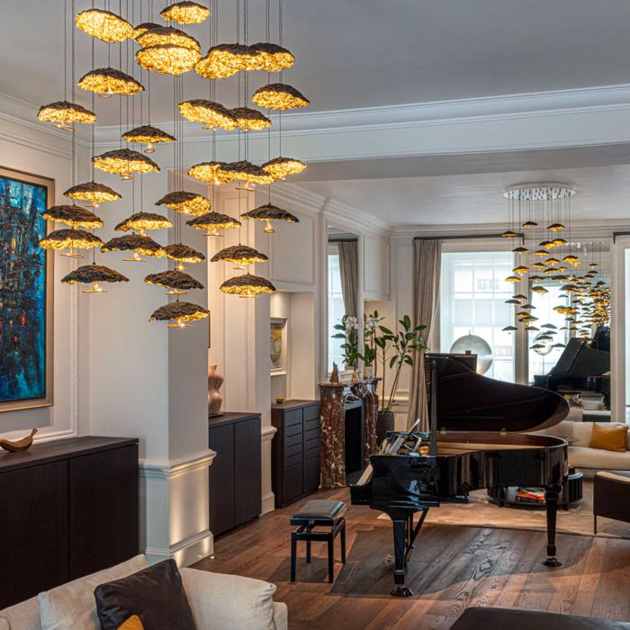Gold Moon Chandelier