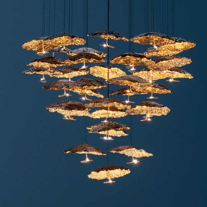 Gold Moon Chandelier