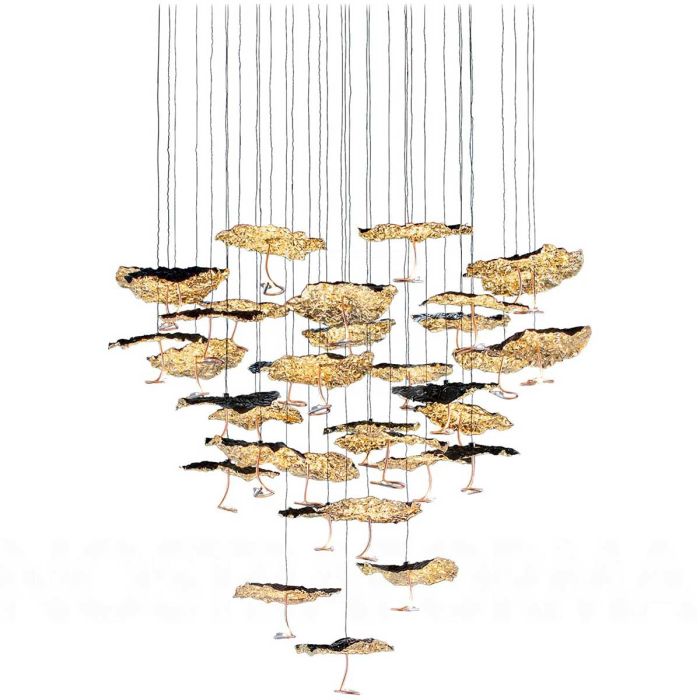 Gold Moon Chandelier