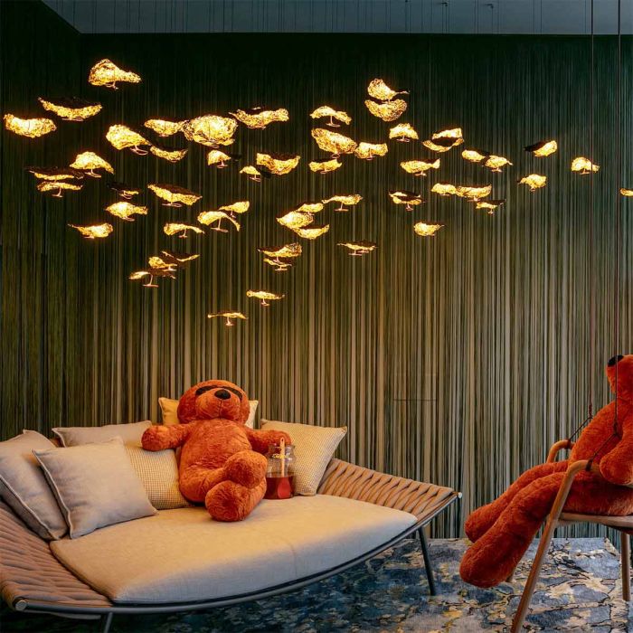 Gold Moon Chandelier