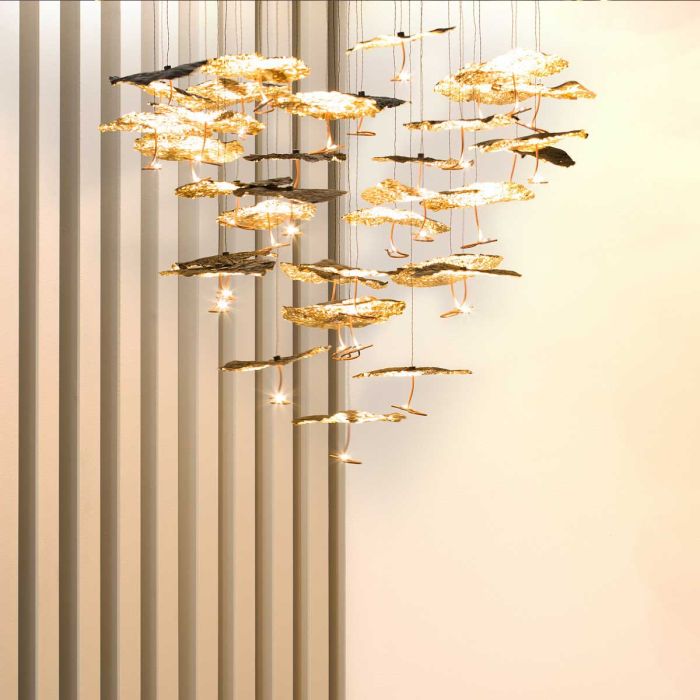 Gold Moon Chandelier