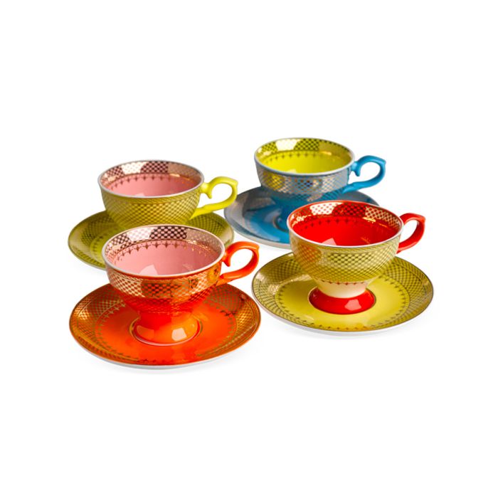 Service à café Grandma - Lot de 4