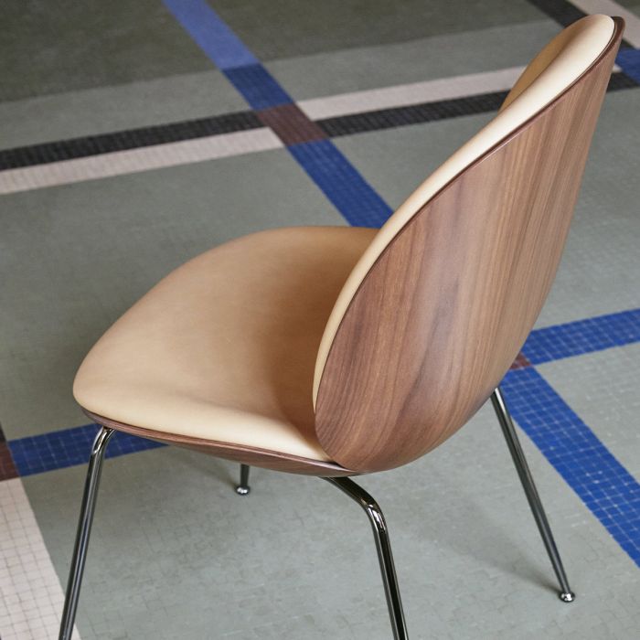 Chaise Beetle Dining - 3D Veneer - Front Upholstered