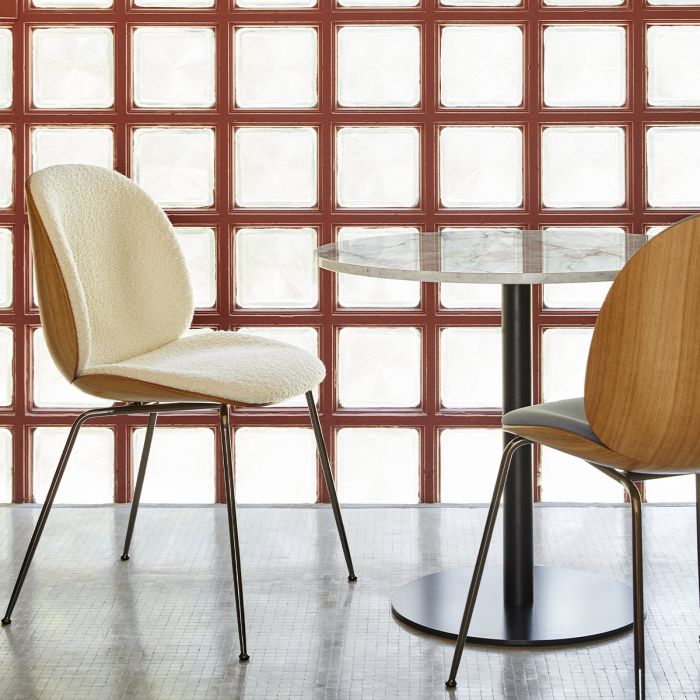 Chaise Beetle Dining - 3D Veneer - Front Upholstered