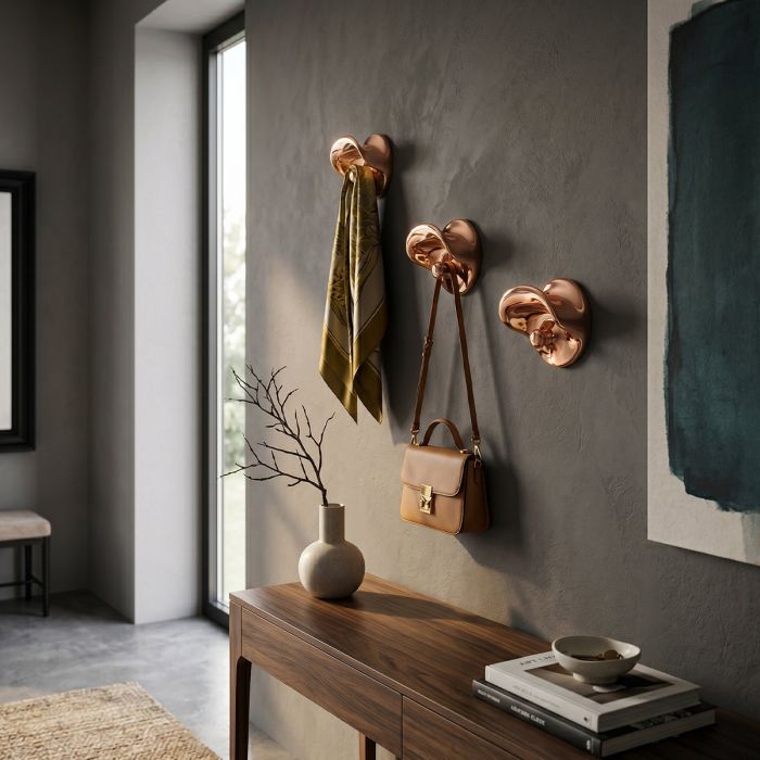 Porte-manteau Hook - Métallique - Lot de 2