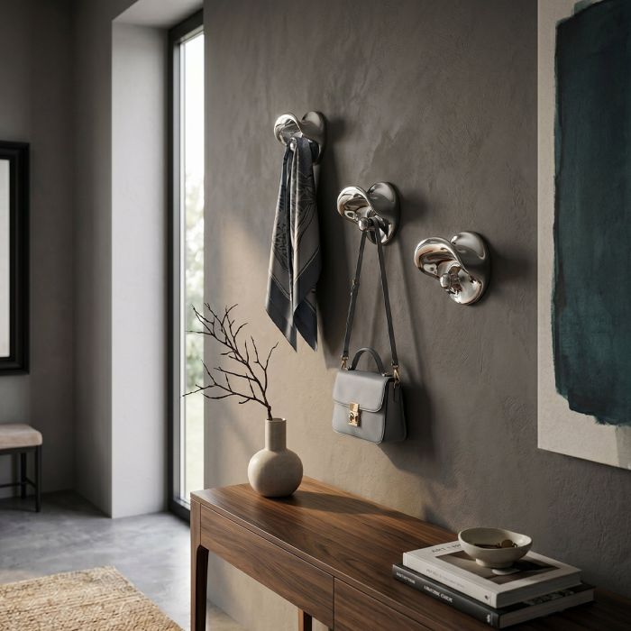 Porte-manteau Hook - Métallique - Lot de 2