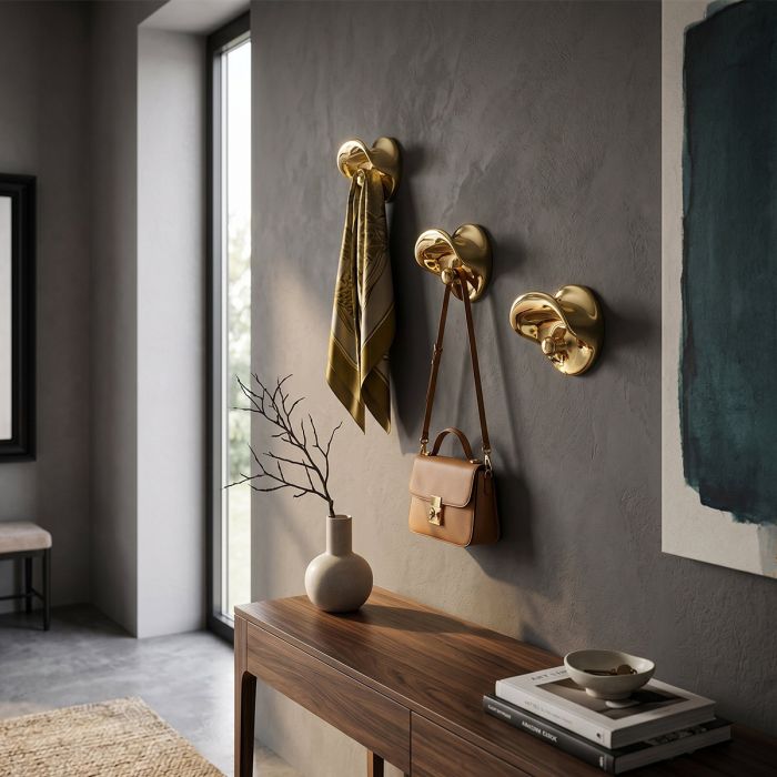 Porte-manteau Hook - Métallique - Lot de 2