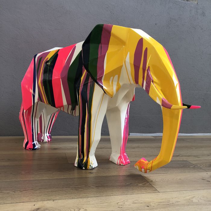 Elephant Large - Rainbow