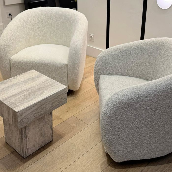 Fauteuil pivotant Josh - Beige