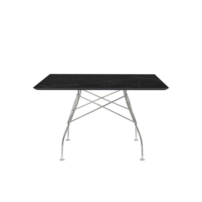 Table Glossy Marbre carré