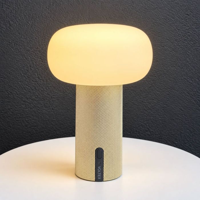 Lampe sans fil Lea laiton brossé