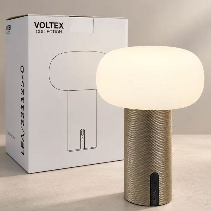 Lampe sans fil Lea laiton brossé