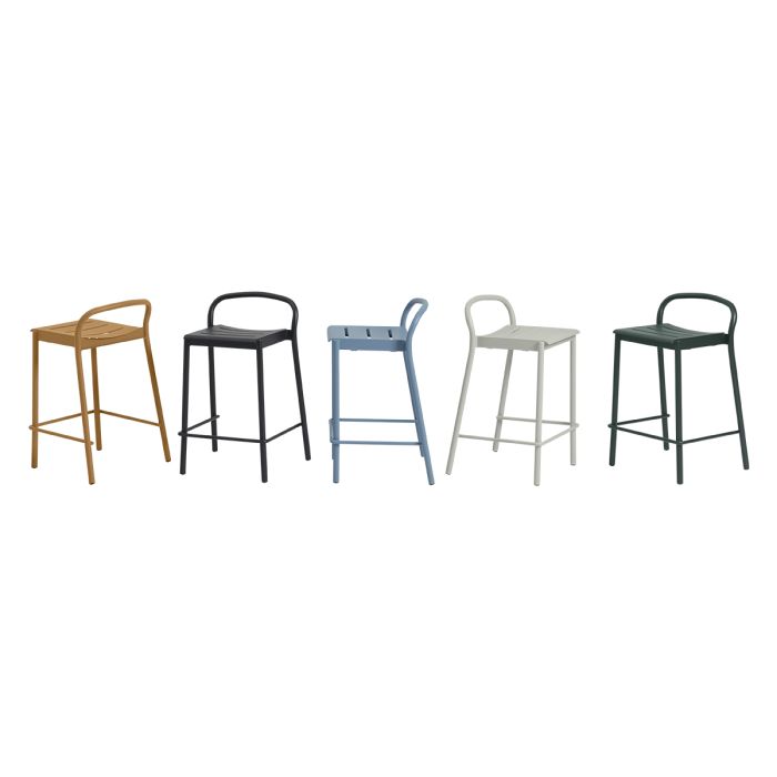 Tabouret de bar Linear Steel