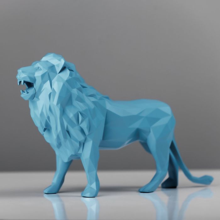 Lion - Bleu mat