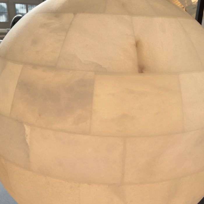 Lampe de table Luna albâtre 
