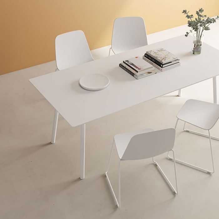 Chaise Maarten Plastic base luge Quickship - Lot de 4