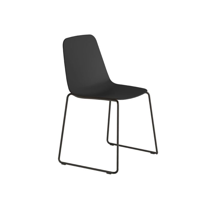 Chaise Maarten Plastic base luge Quickship - Lot de 4