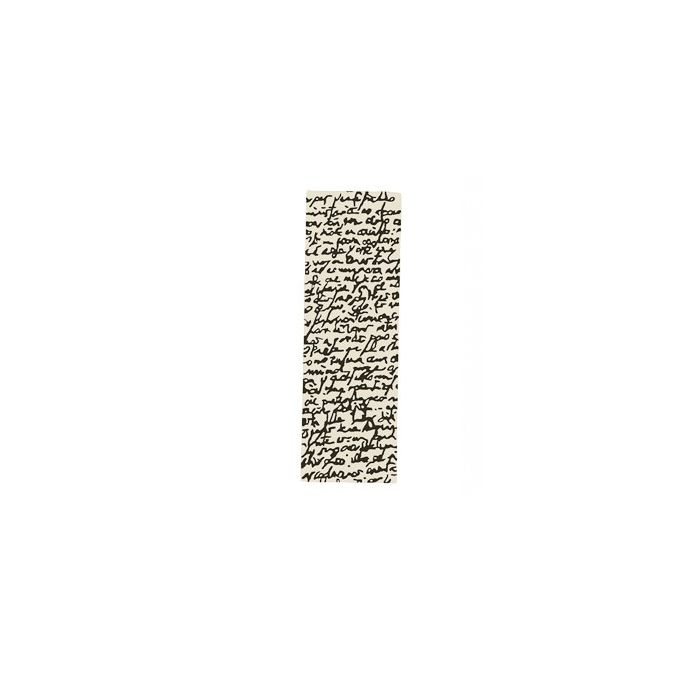 Tapis Black on white - Manuscrit